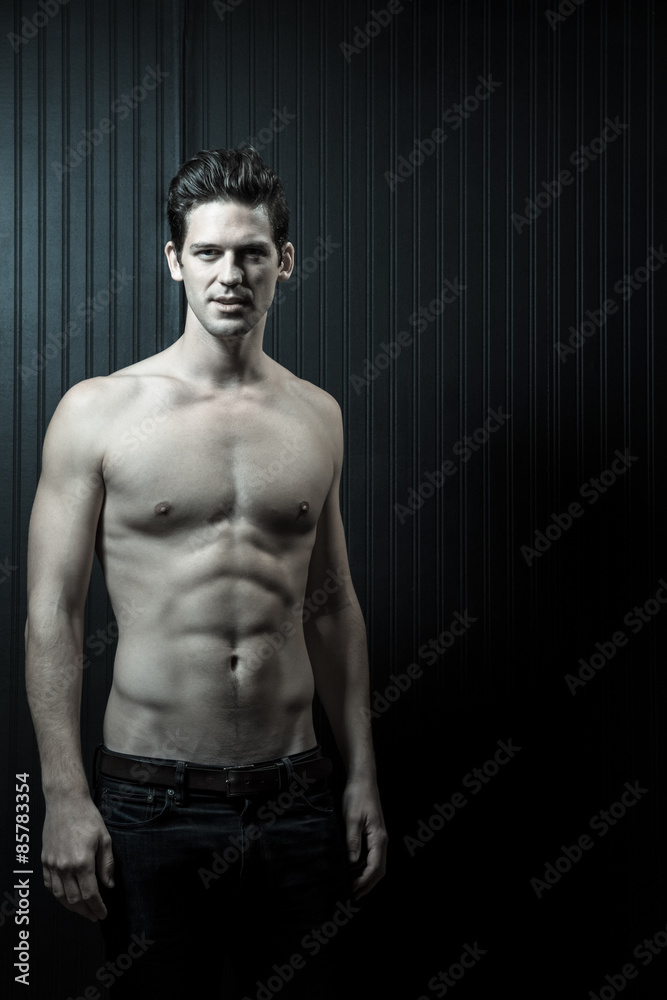 Fototapeta premium Slender Male Washboard Abs