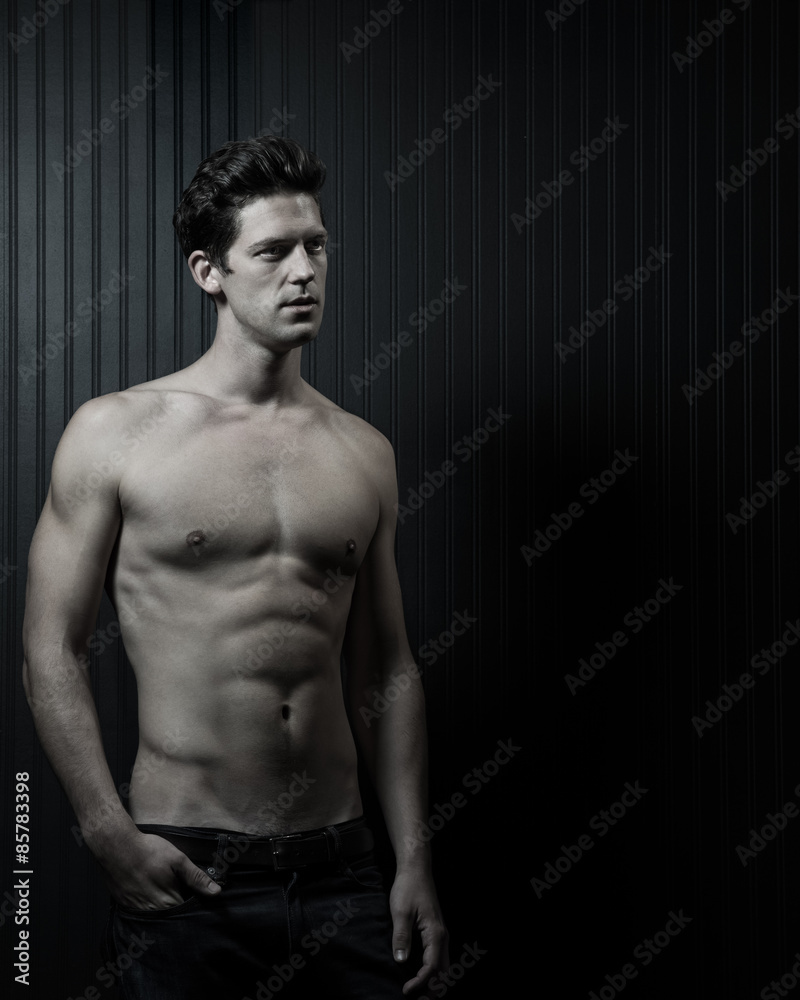 Fototapeta premium Slender Male Washboard Abs