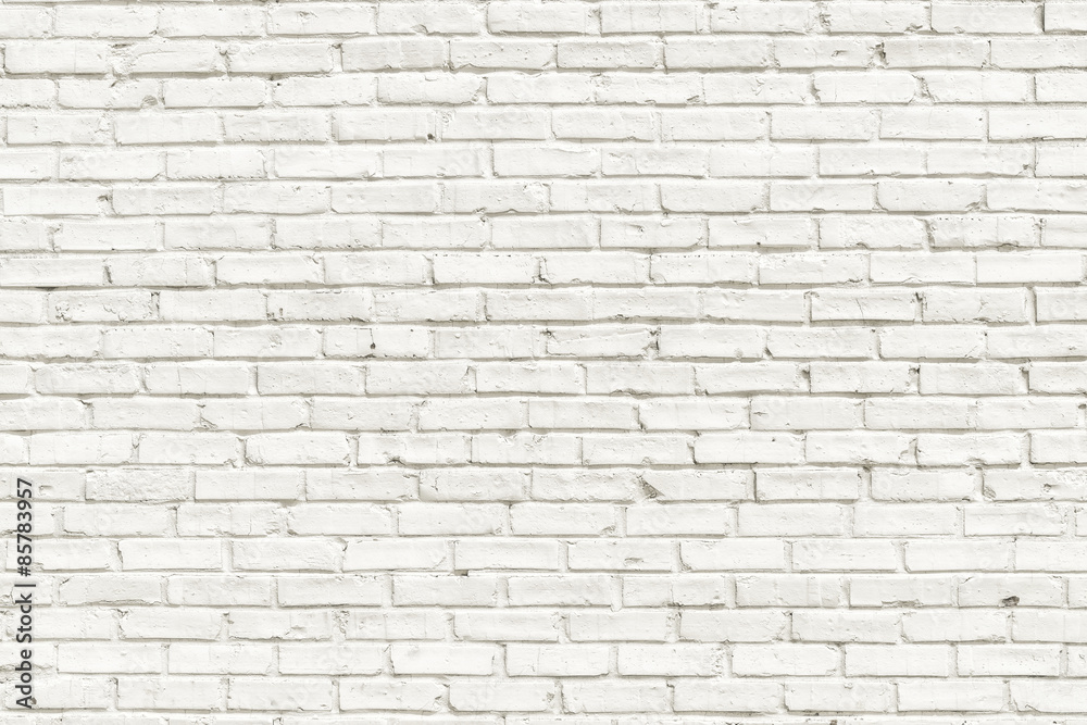 Obraz premium Biały ściana z cegieł tło