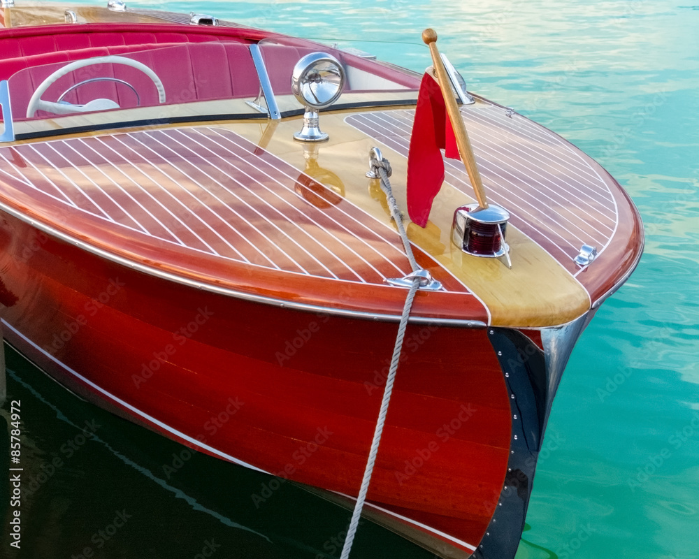Classic Wooden Boat Parts Stock Photo Adobe Stock