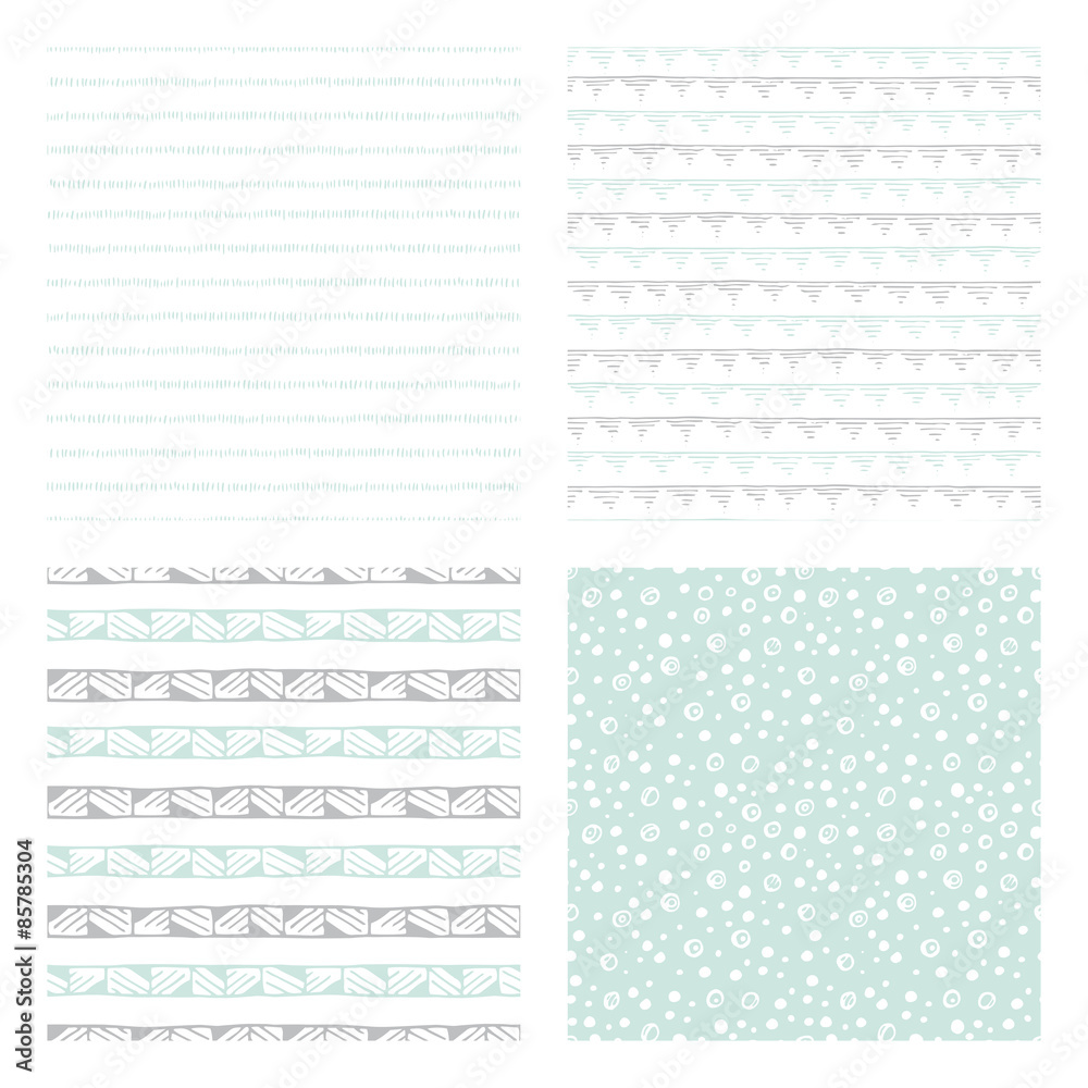 hand drawn seamless patterns hand drawn seamless patterns
