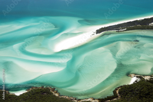 Whitehaven Beach Aerial View Great Barrier Reef Australia-5