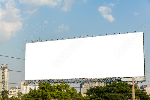 Blank billboard for new ads.