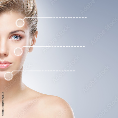 Portrait of young, healthy woman ready for cosmetic injections