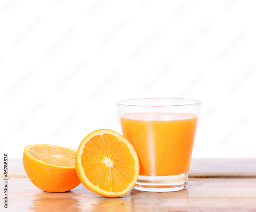 Orange juice isolated on white Orange juice isolated on white