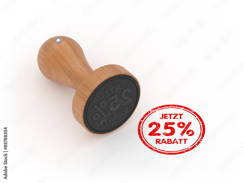 Runder 25 Prozent Rabatt Stempel Runder 25 Prozent Rabatt Stempel