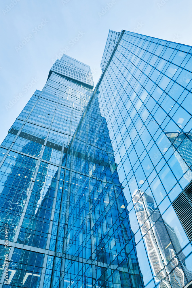 Modern skyscrapers business center Modern skyscrapers business center