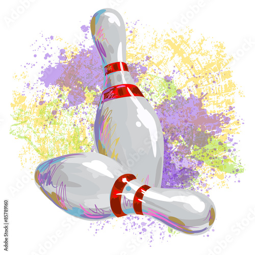 Bowling Pin
All elements are in separate layers and grouped.
