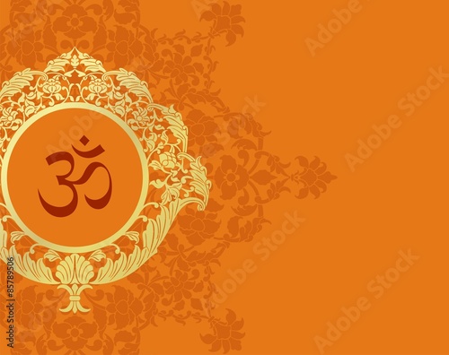 aum syllable, paisley design ,Hinduism, India