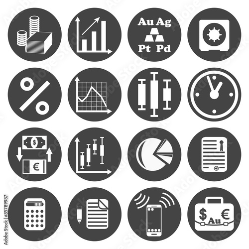  Investor icons set
