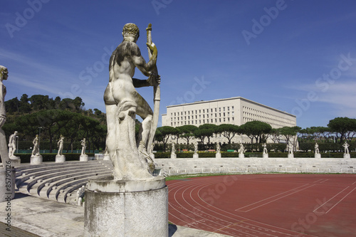 Stadio dei Marmi sports stadium built in the 1920's Foro Italico, Rome Italy