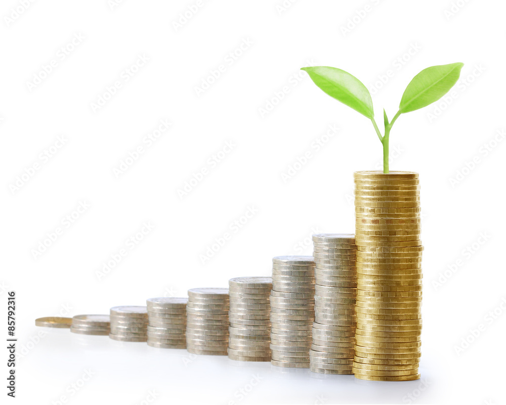 Coins graph stock market Coins graph stock market