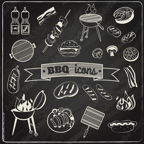Barbecue Chalkboard Set