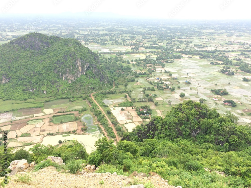 Obraz premium rural village in Cambodia