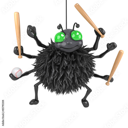 3d Baseball spider