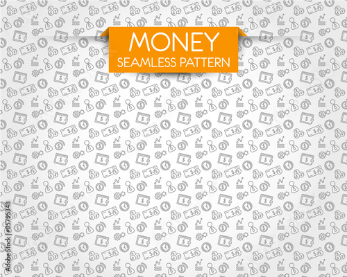 money seamless pattern