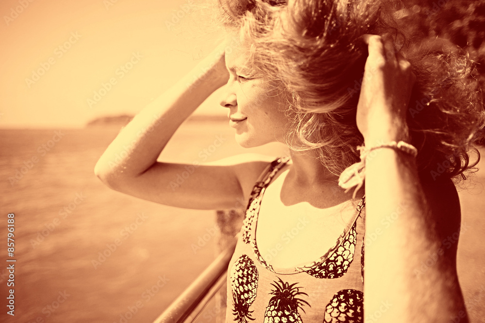 Fototapeta premium portrait of a beautiful blonde dream