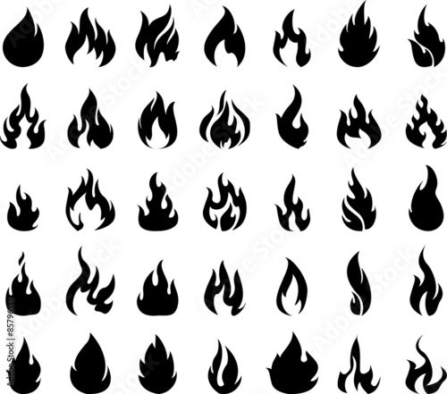 collections of fire symbol for you design © jihane37