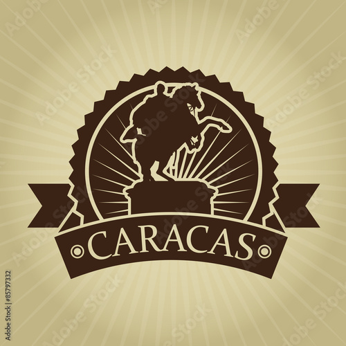 Vintage Retro Caracas Seal photo