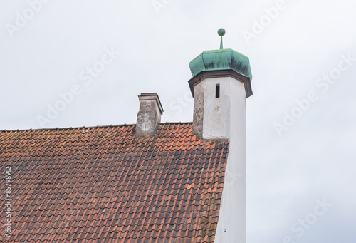 Wallpaper Mural Old house, Close up Roof and chimney in Tallinn Estonia. Torontodigital.ca