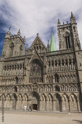 The Facade of Trondheim Cathedral