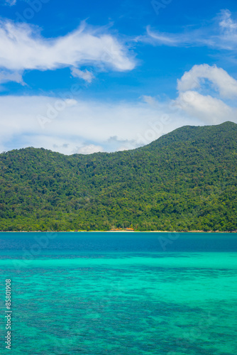 Beautiful tropical sea and island in Andaman sea of Thailand. © pushish images