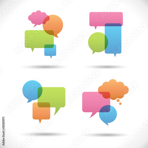 Colorful Speech Bubbles