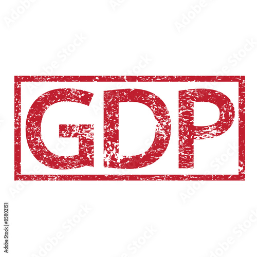 Stamp text GDP