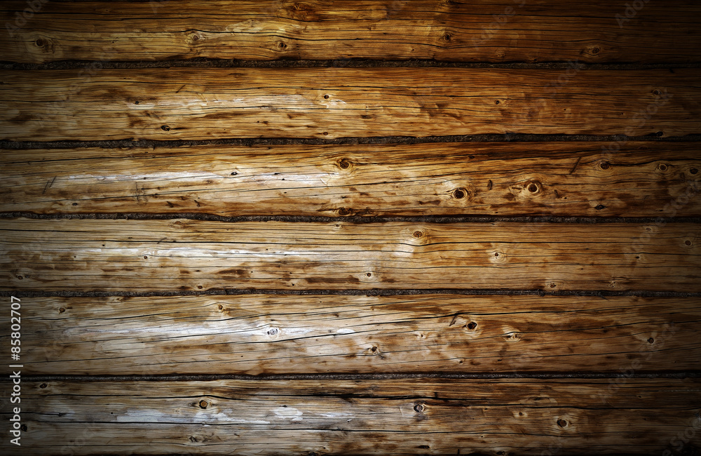 Fototapeta premium Grunge wooden logs