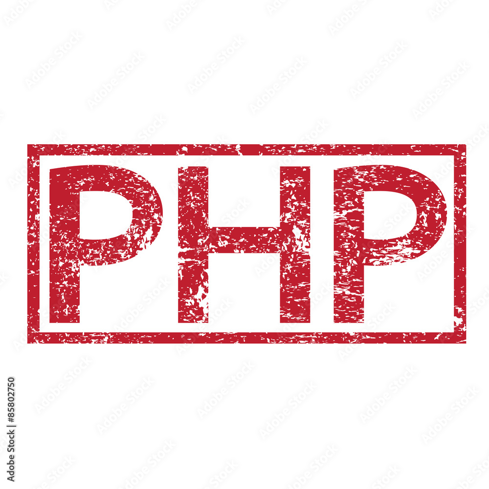 Stamp text PHP