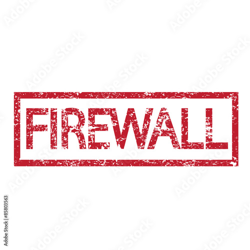 Stamp text FIREWALL