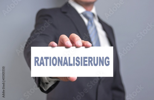 Rationalisierung - Businesskonzept