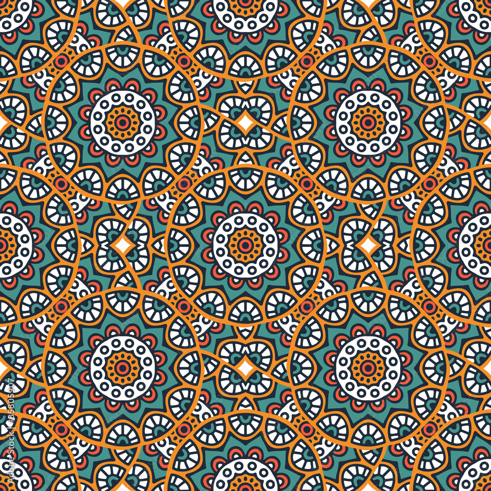 Ethnic floral seamless pattern Ethnic floral seamless pattern