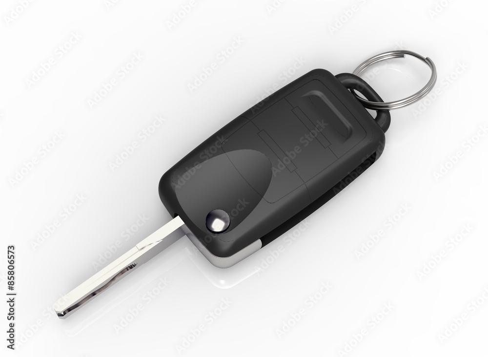 car key isolated on a white background car key isolated on a white background
