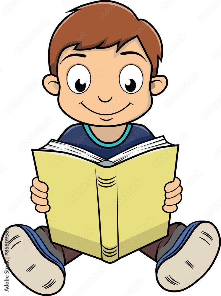 Boy reading a book
Boy reading a book