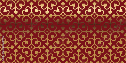 Vector card with a gold pattern. Design elements in a gothic style. Perfect for greetings, invitations and announcements. Vector file