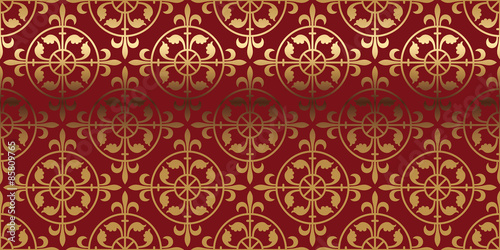 Vector card with a gold pattern. Design elements in a gothic style. Perfect for greetings, invitations and announcements. Vector file