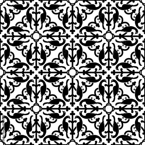 Wallpaper Mural Gothic seamless pattern. Elements in a medieval style. Ornament for a tiles and mosaics. Vector illustration
 Torontodigital.ca