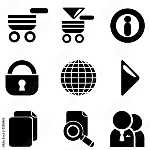 Web site vector icon set