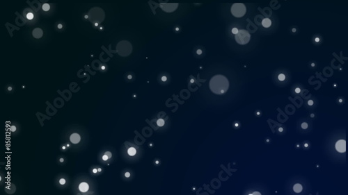 Looped dark blue background with glowing white particles