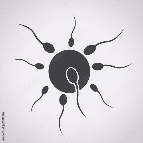 Human sperm cell icon