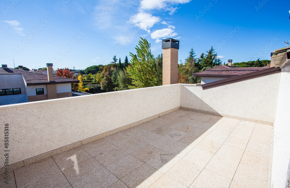 Fototapeta premium Terrace, sunny day