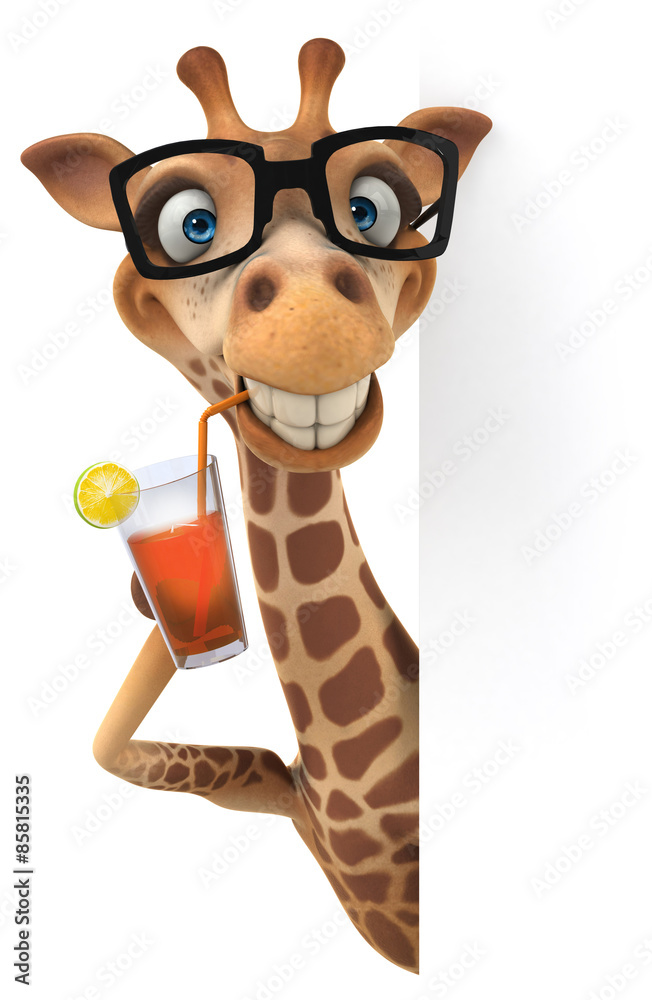 Fototapeta premium Fun giraffe
