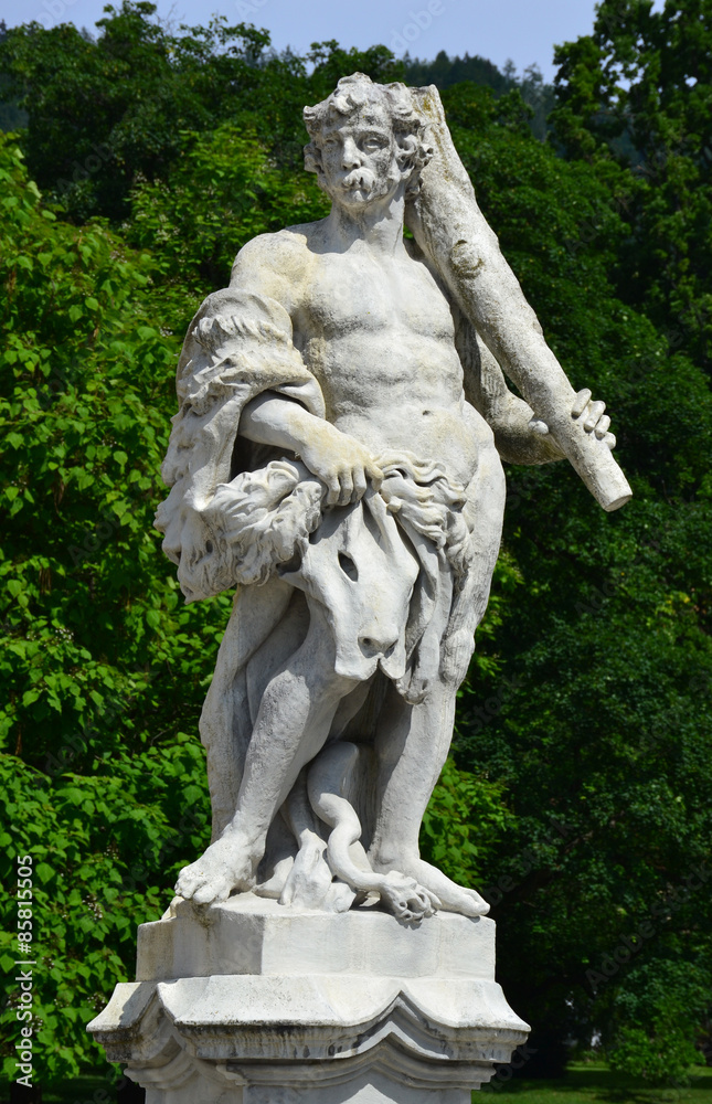 Statue near Eggenderg castle in Graz, Austria