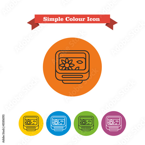 Garden washbowl icons