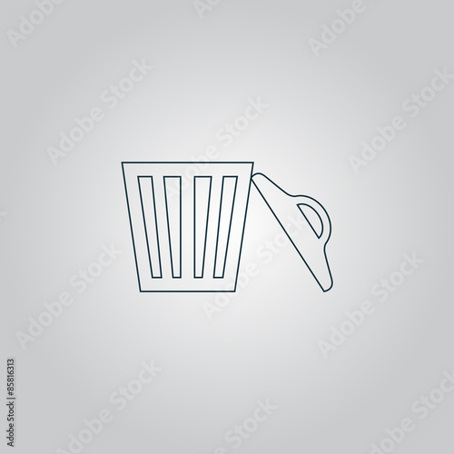 Trash can. Vector illustration