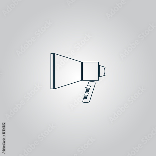 business and finance icon mouthpiece