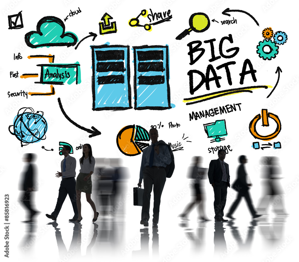 Obraz premium Business People Big Data Management Occupation Concept