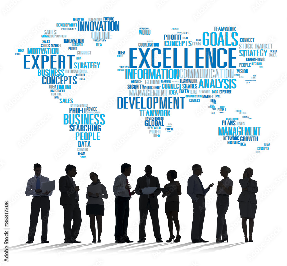 Excellence Expertise Perfection Global Growth Concept Excellence Expertise Perfection Global Growth Concept