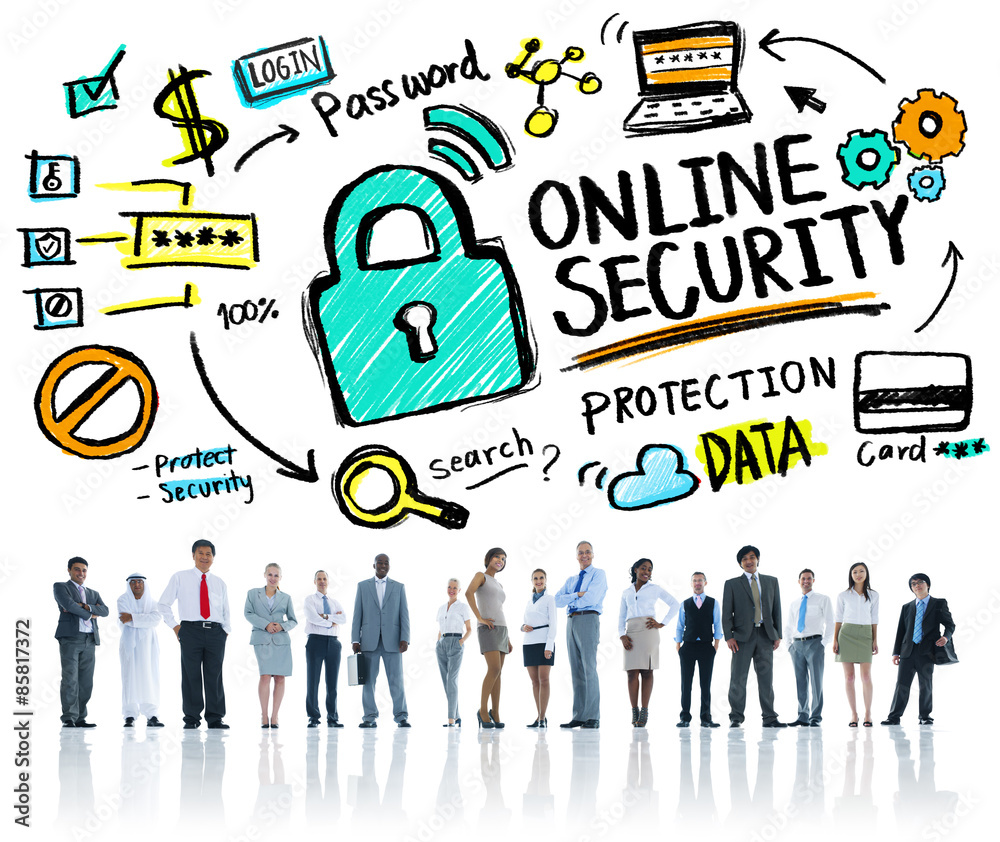 Online Security Protection Internet Safety Business People